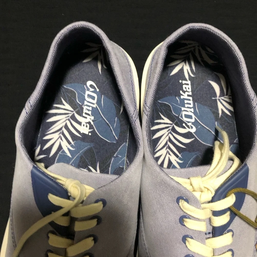 Olukai Tradewind Men's Canvas Shoes, Size 11, 0533-5454 Brand New w/ Tag - Navy - Picture 3 of 6